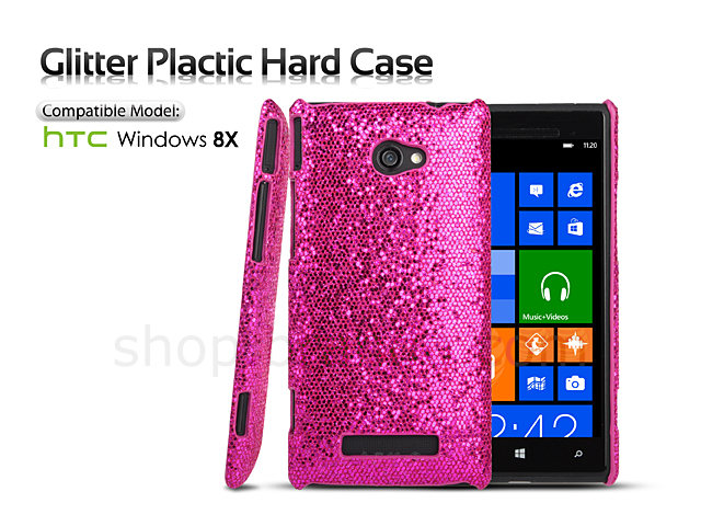 HTC Windows Phone 8X Glitter Plactic Hard Case