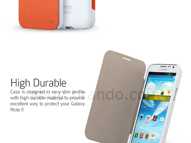 Zenus Samsung Galaxy Note II Walnutt Color Flip Case Series