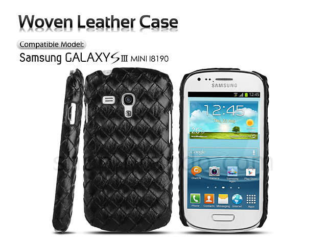 Samsung Galaxy S III Mini I8190 Woven Leather Case