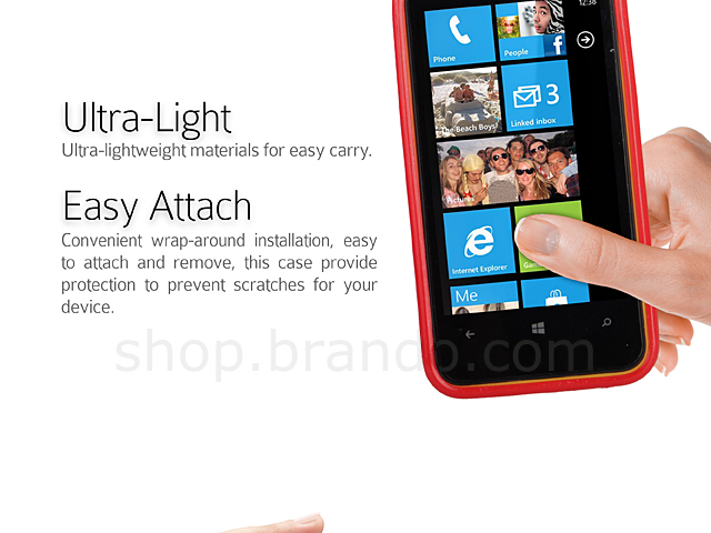 Nokia Lumia 620 Shiny Dust Coating Silicone Case