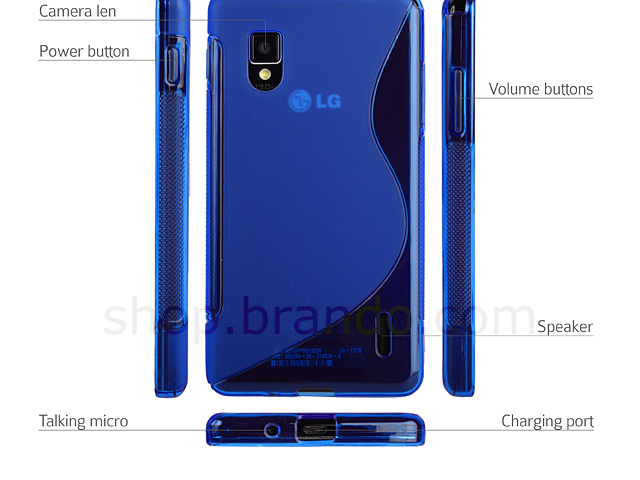 LG Optimus G E975 Wave Plastic Back Case