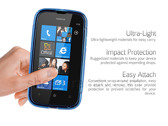 Nokia Lumia 510 Wave Plastic Back Case
