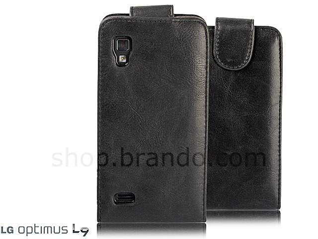 LG Optimus L9 P765 Fashionable Flip Top Leather Case