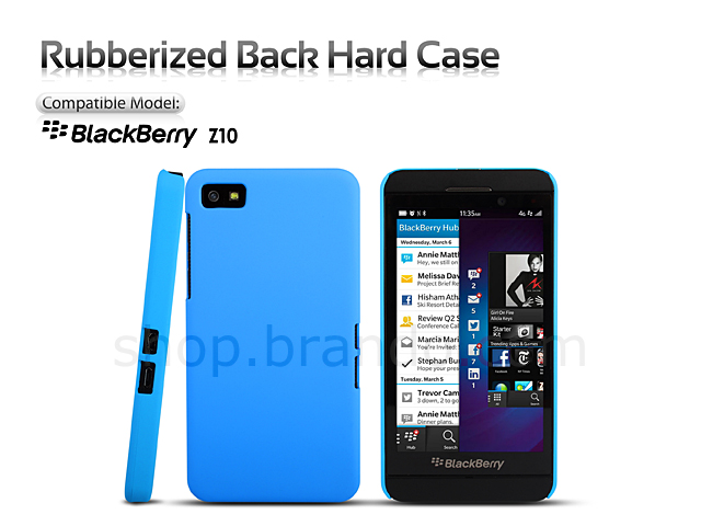 BlackBerry Z10 Rubberized Back Hard Case