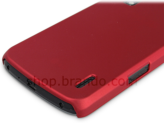 Google Nexus 4 E960 Rubberized Back Hard Case