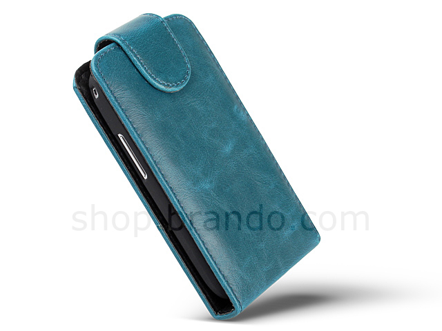 Samsung Galaxy S DUOS S7562 Fashionable Flip Top Faux Leather Case