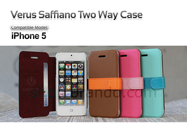 Verus Saffiano Two Way Case for iPhone 5 / 5s