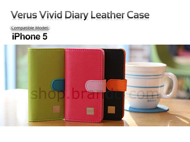 Verus Vivid Diary Leather Case for iPhone 5 / 5s