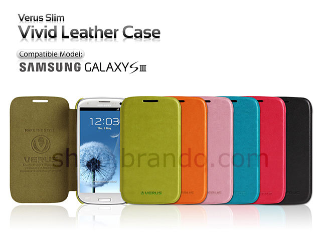 Verus Slim Vivid Leather Case for Samsung Galaxy S III