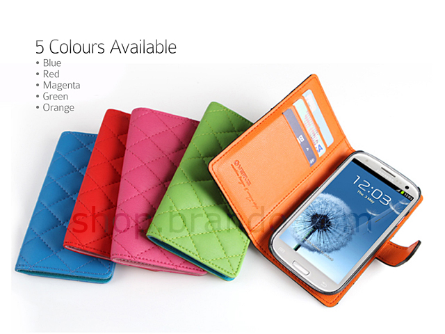 Verus Nubi Series Diary Vivid Leather Case for Samsung Galaxy S III