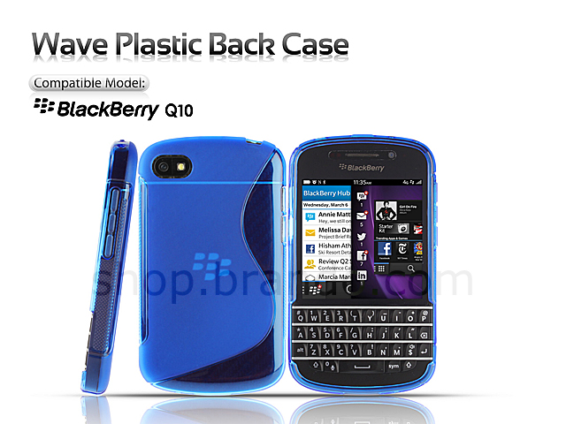 BlackBerry Q10 Wave Plastic Back Case