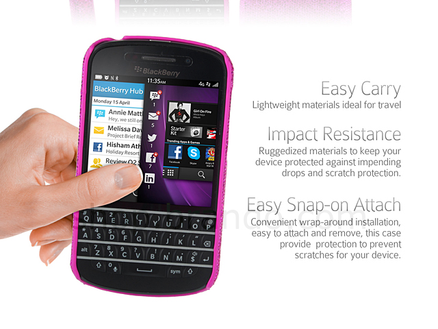 BlackBerry Q10 Glitter Plactic Hard Case