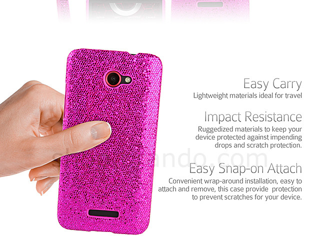 HTC Droid DNA Glitter Plactic Hard Case