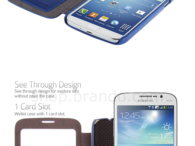 Verus View Slim Diary (Saffiano) For Samsung Galaxy Mega 6.3