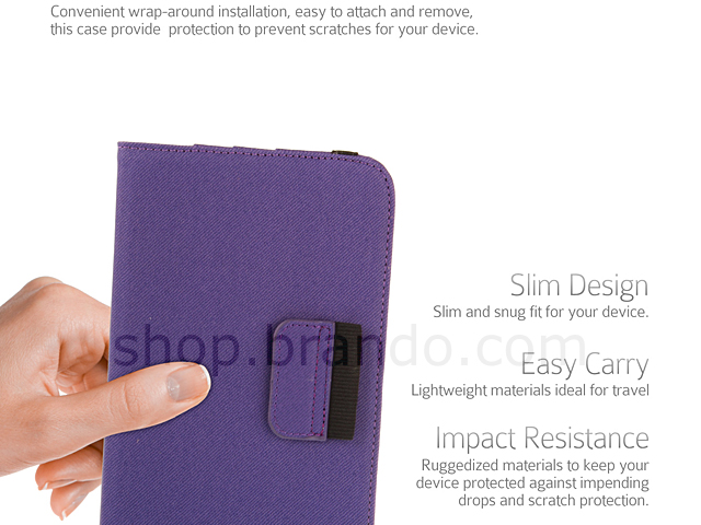 Samsung Galaxy Tab 3 7.0 P3200 / P3210 Rotate Stand Fabric Case