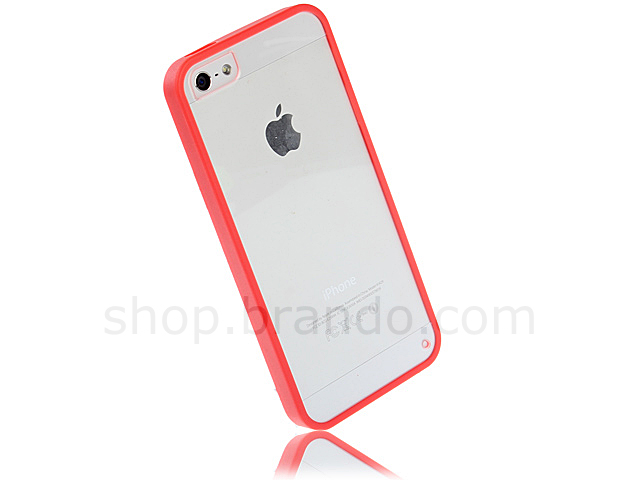 iPhone 5 / 5s / SE Transparent Case w/ Rubber Lining