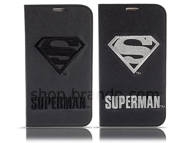 Samsung Galaxy Note II GT-N7100 DC Comics Heroes - Superman Leather Flip Case (Limited Edition)