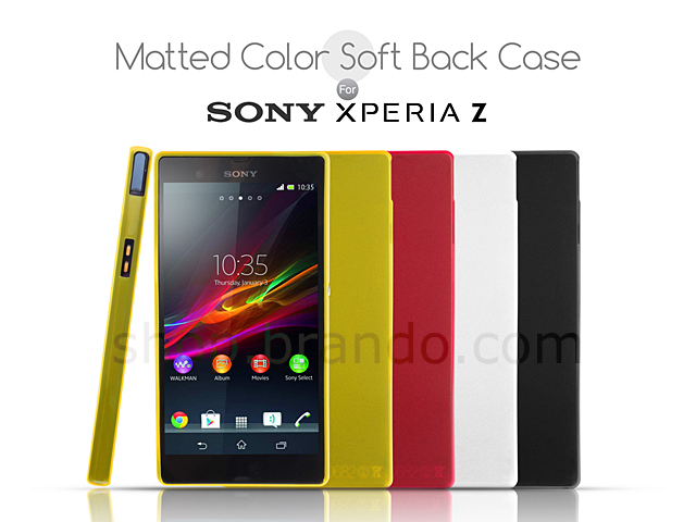 Matted Color Sony Xperia Z Soft Back Case