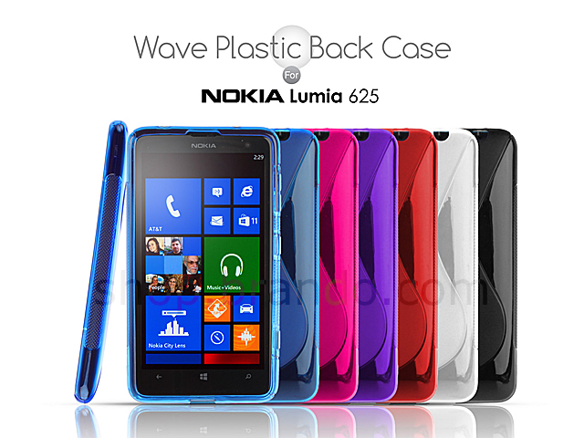Nokia Lumia 625 Wave Plastic Back Case