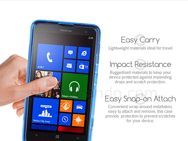 Nokia Lumia 625 Wave Plastic Back Case