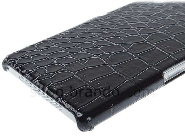 Sony Xperia Z1 Crocodile Leather Back Case