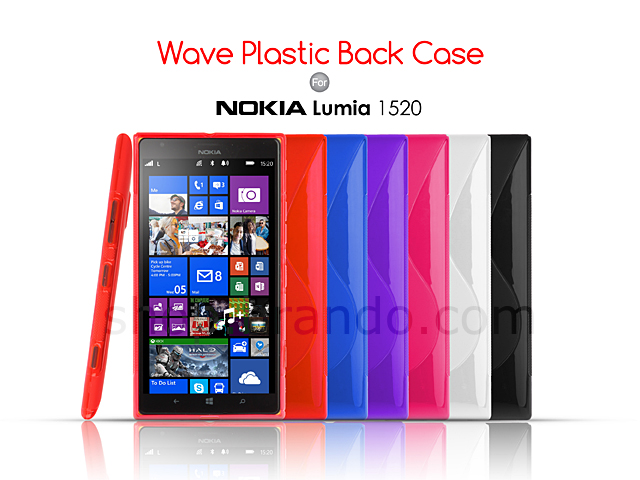 Nokia Lumia 1520 Wave Plastic Back Case