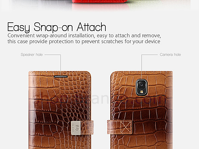 Verus Crocodile Metal Leather Case For Samsung Galaxy Note 3