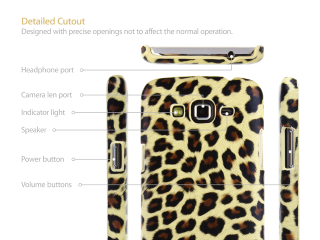 Samsung Galaxy Grand 2 Leopard Skin Back Case