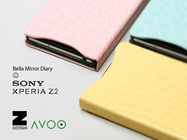 Zenus AVOC Bella Mirror Diary For Sony Xperia Z2