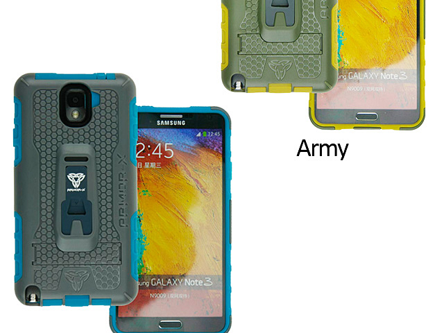 ARMOR-X Case [X] Series - Rugged Case with Belt Clip for Samsung Galaxy Note 3