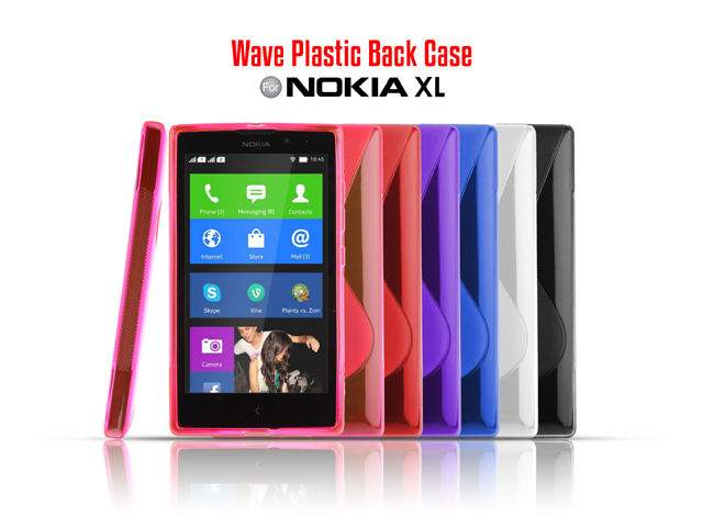 Nokia XL Wave Plastic Back Case