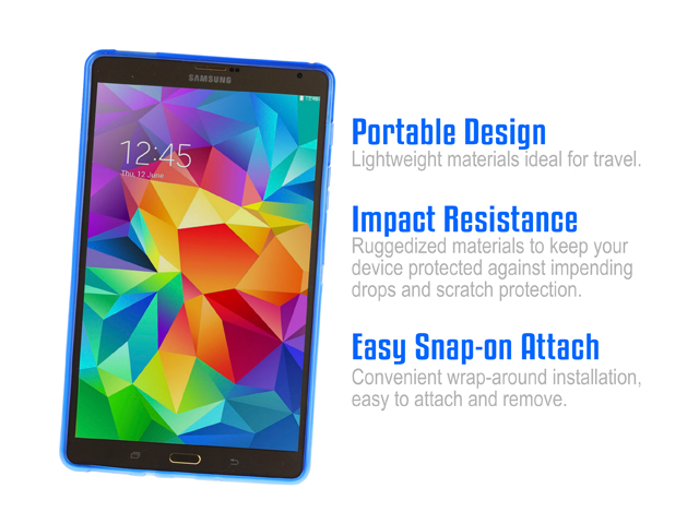 Samsung Galaxy Tab S 8.4 X-Shaped Plastic Back Case