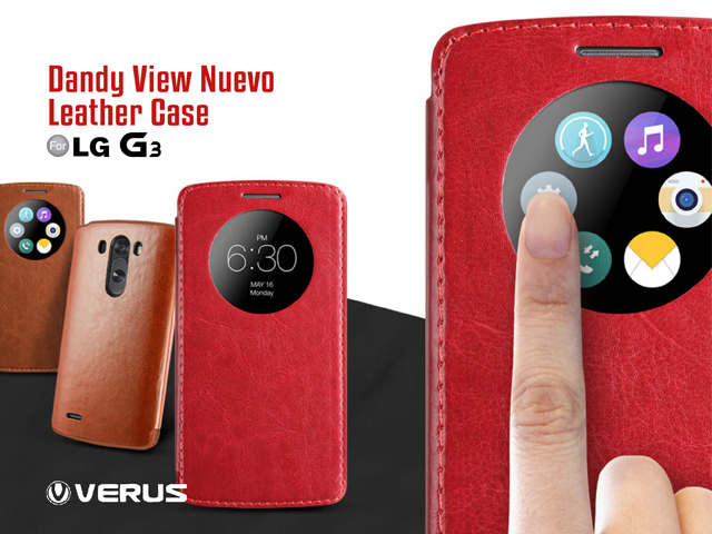 Verus Dandy View Nuevo Leather Case for LG G3