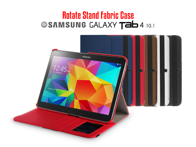 Samsung Galaxy Tab 4 10.1 Rotate Stand Fabric Case