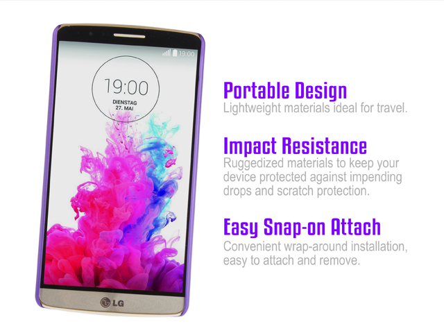 LG G3 Rubberized Back Hard Case