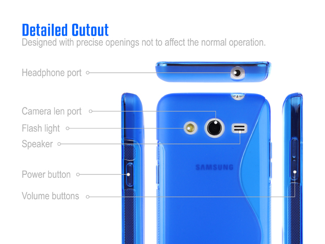 Samsung Galaxy Core 2 Wave Plastic Back Case