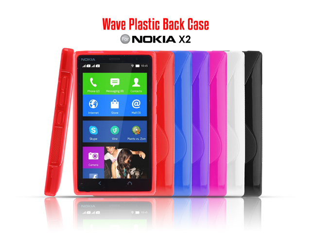 Nokia X2 Dual SIM Wave Plastic Back Case