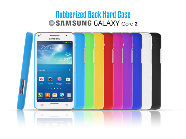 Samsung Galaxy Core 2 Rubberized Back Hard Case