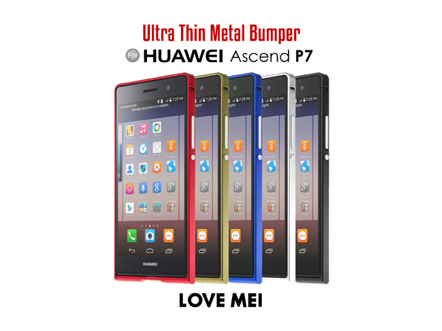 LOVE MEI Huawei Ascend P7 Ultra Thin Metal Bumper
