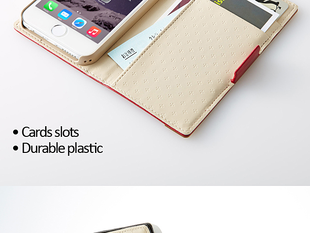 Simplism Flip Note Case with Card Pocket for iPhone 6