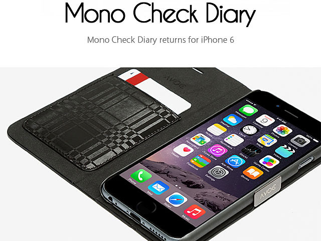 Zenus AVOC Mono Check Diary for iPhone 6