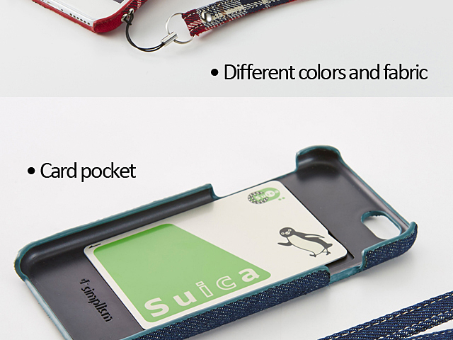 Simplism Fabric Case with Card Pocket for iPhone 6 Plus