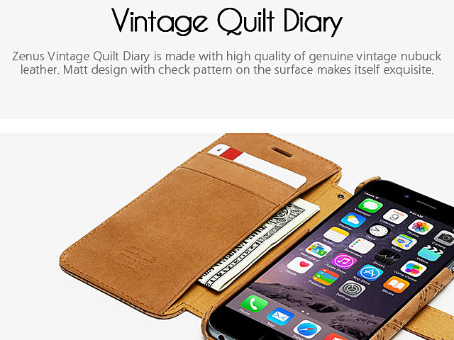 Zenus Vintage Quilt Diary for iPhone 6 Plus