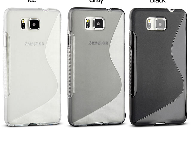 Samsung Galaxy Alpha Wave Plastic Back Case