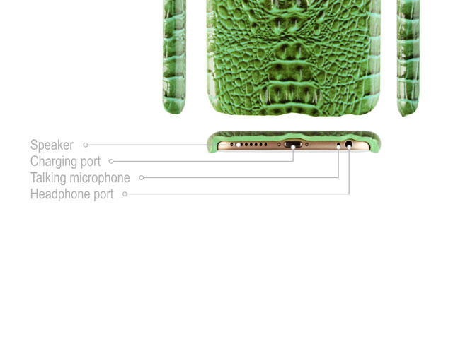 iPhone 6 Plus / 6s Plus Crocodile Pattern Back Case