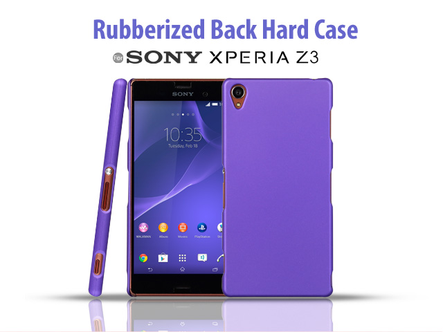 Sony Xperia Z3 Rubberized Back Hard Case