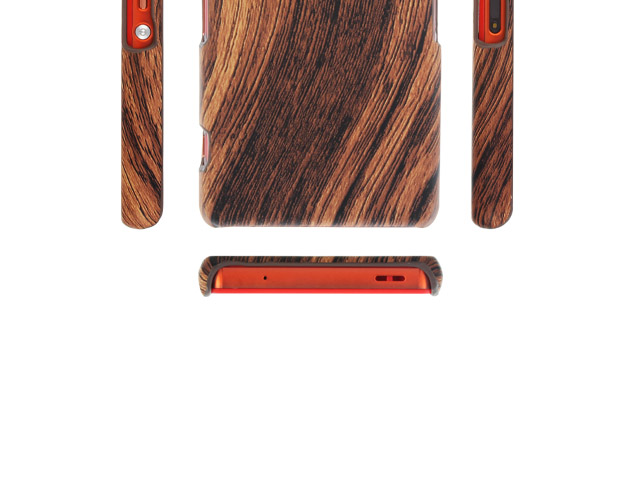 Sony Xperia Z3 Compact Woody Patterned Back Case