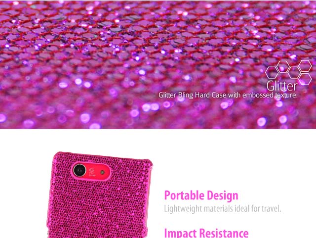 Sony Xperia Z3 Compact Glitter Plactic Hard Case