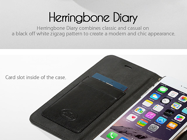 Zenus Herringbone Diary for iPhone 6 Plus
