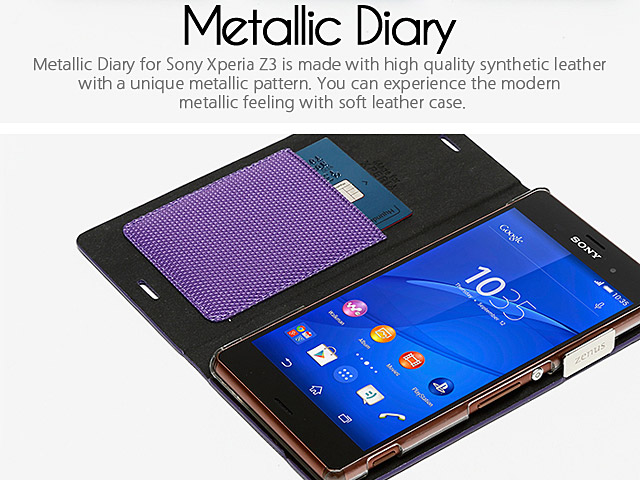 Zenus Metallic Diary for Sony Xperia Z3
